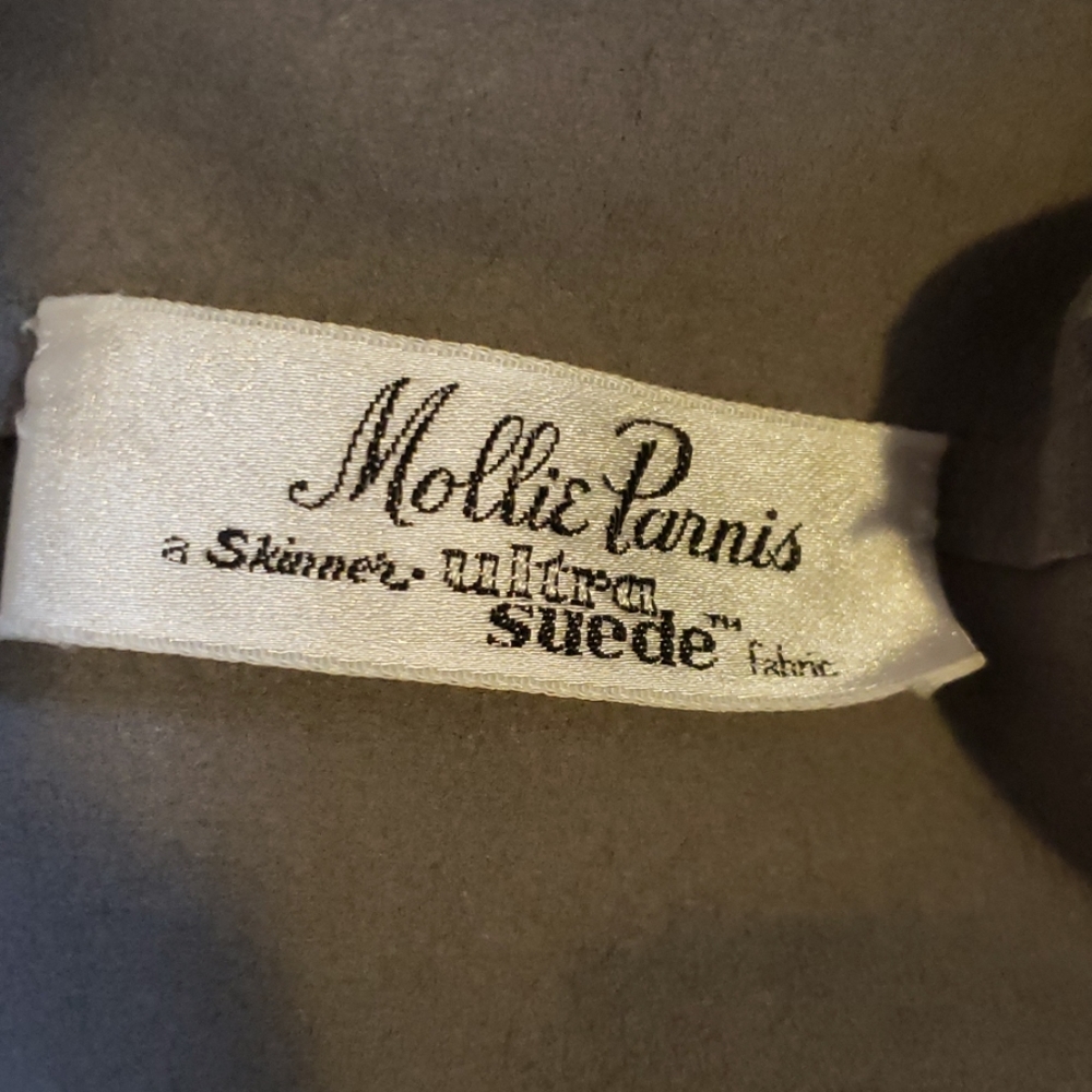 Vintage dress Mollie Parnis ultra suede - Picture 7 of 8